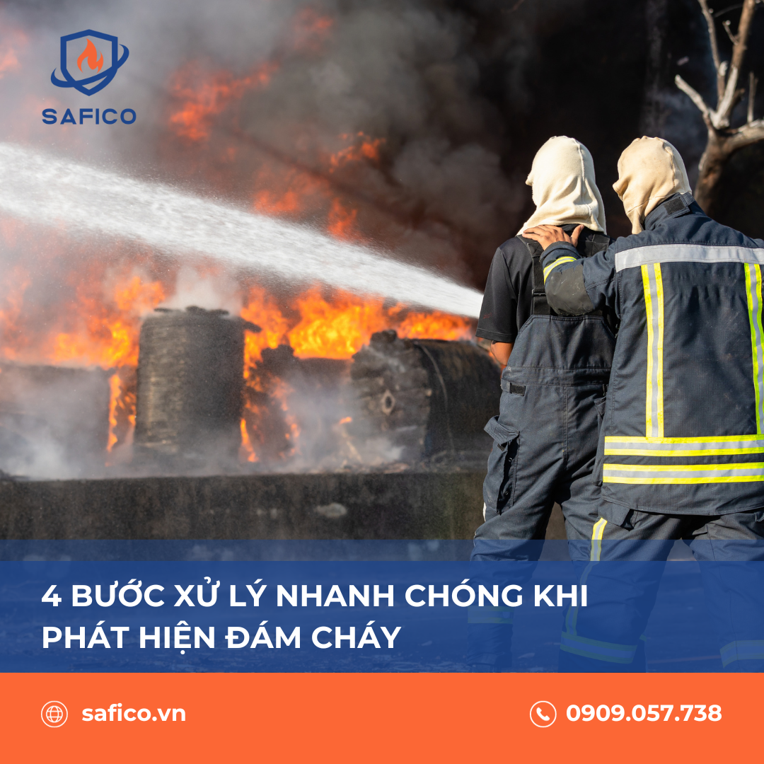 4 bước xử lý đám cháy nhanh chóng khi phát hiện