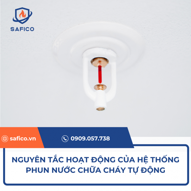 Nguyên tắc hoạt động của hệ thống phun nước chữa cháy tự động